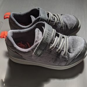 Stride Rite little boys grey "suede" shoes, VGUC, size 11